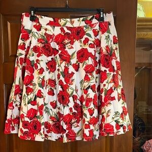 SMASHED LEMON ROSES SKIRT SIZE 10